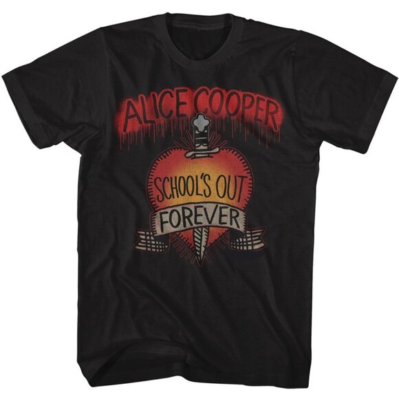 Alice Cooper Schools Out Black Retro Rock Band Collector Classic Album Graphic05 - Picture 1 of 5